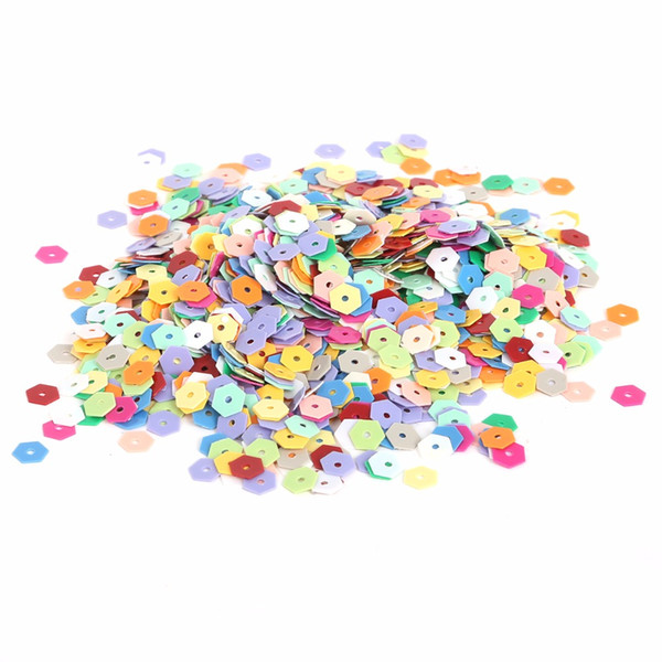 New Arrival 5/6/10/15mm 350-3200pcs Mixed color Loose Sequin For Clothing Accssory DIY Craft Scrapbooking Wedding Jewelry Making