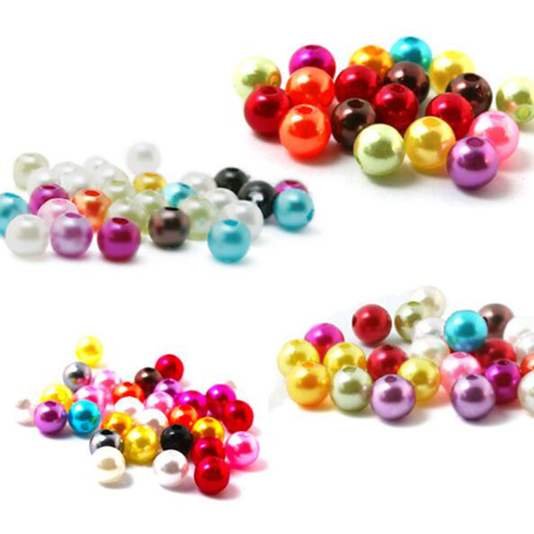 Wholesale Hot 8mm ABS Imitation Pearls Beads Making jewelry diy beads Jewelry Handmade necklace free shipping