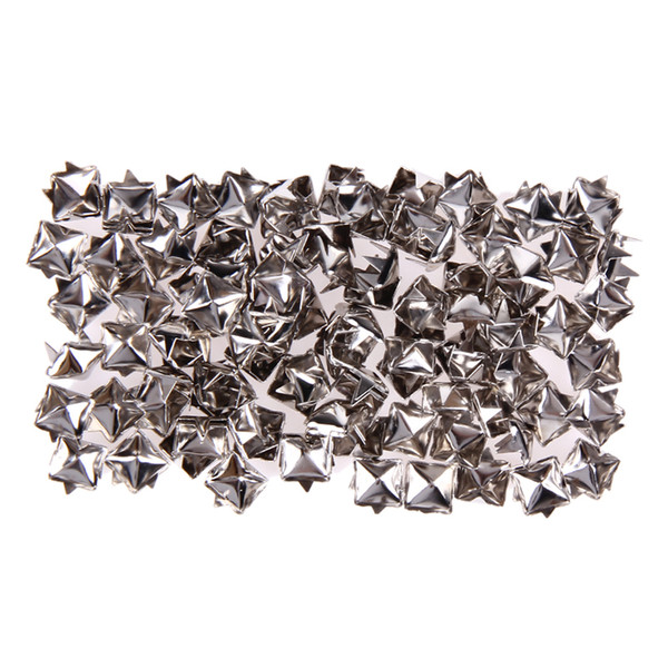 100 Pcs/Lot Garment Rivets Rock Punk Silver Spikes Stud Revit Trim DIY Hand Make Clothing Shoes Bag Garment Rivit