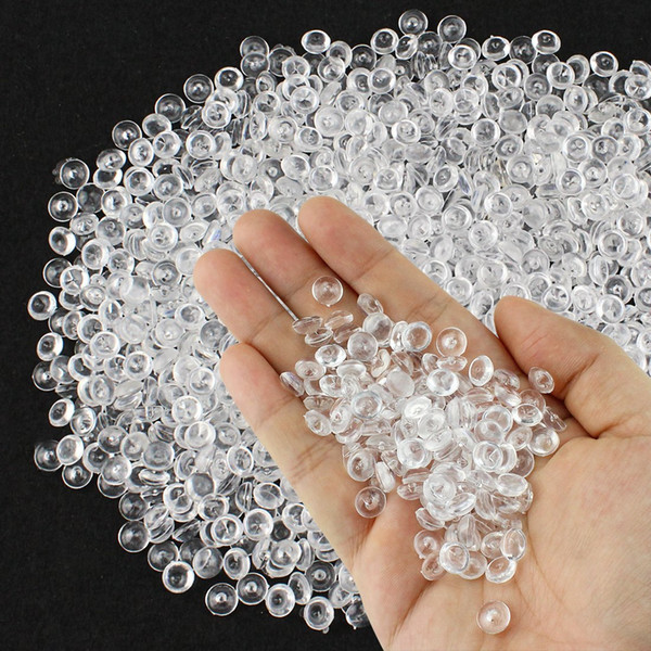 340g 50 pcs Fishbowl Beads for Crunchy Slime Clear Plastic Vase Filler Beads Fish Bowl Beads for Homemade SlimeWedding and Party Decoration