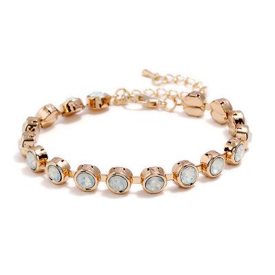 The new 2018 contracted and fashionable metal diamond-encrusted bracelet ms han edition style fresh new bracelet