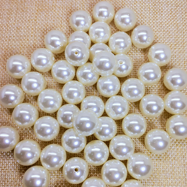 6-20mm size natural Color ABS imitation pearl beads DIY jewelry hair accessories loose beads drop shipping