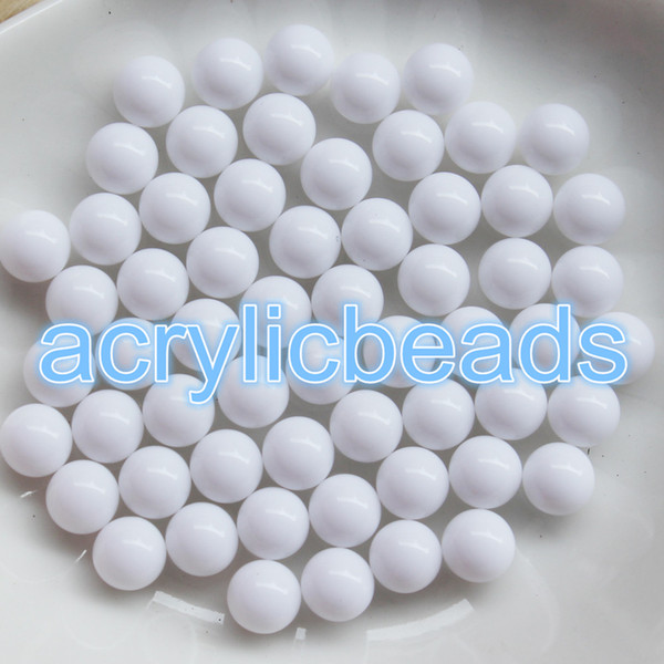 12MM no Hole Pastel Plastic Gumball Balls Opaque Solid Acrylic Round Beads without Hole Craft Making Charms DIY 100pcs