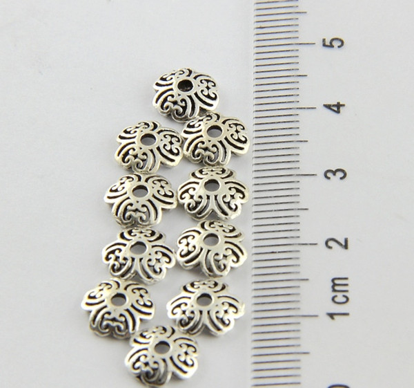 DIY charm 925 sterling silver beads in shape of Viola tricol,central drilled, good item for jewelry making.