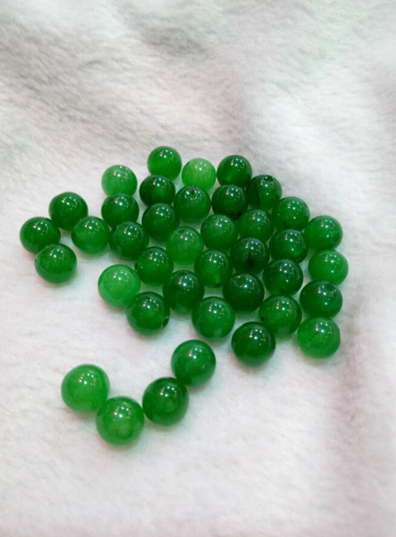 China Xinjiang Hetian Jade 8mm loose beads free shipping V1