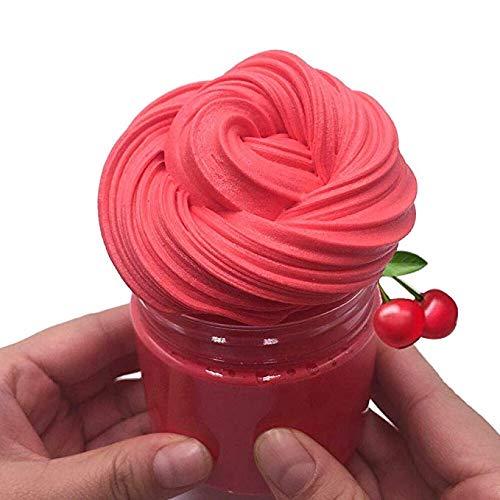 7oz 200ml Red Cherry O-REO Butter Birthday Cake Candy Slime Non-Sticky Floam Slime Stress Relief Scented DIY Putty Sludge for Girls