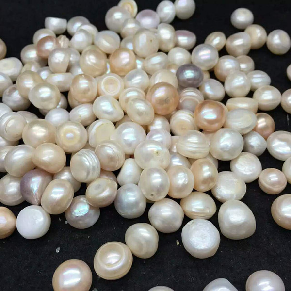 a bag 100 g Natural white pearl beads small size 7--9 mm pearl for sale healing gift