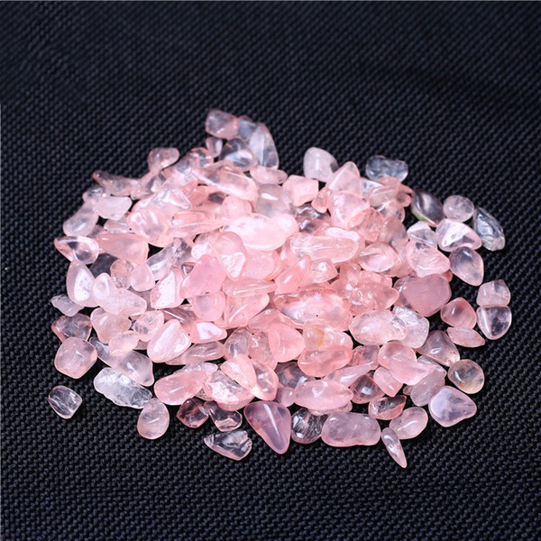 Natural Pink Crystal Lithotripsy Beads Jewelry Making Supplies Stone Purify Bracelet Fish Tank Flowerpot Home Garden Pendant 2zs bb