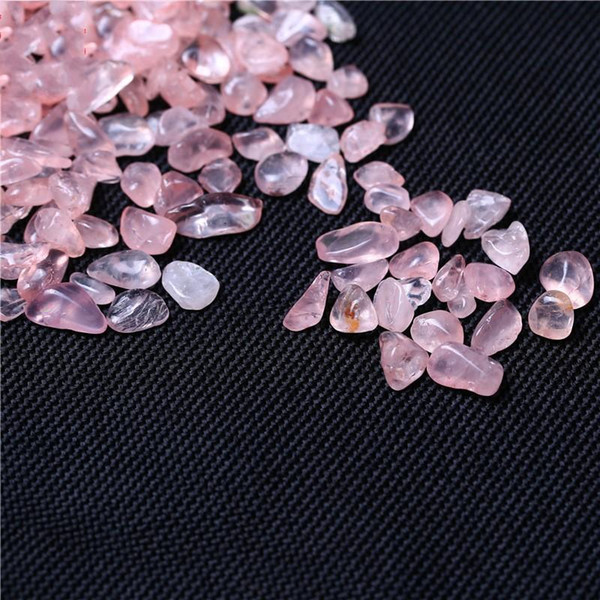 Natural Pink Crystal Lithotripsy Beads Jewelry Making Supplies Stone Purify Bracelet Fish Tank Flowerpot Fun Decorations Clear Style 2zs ZZ