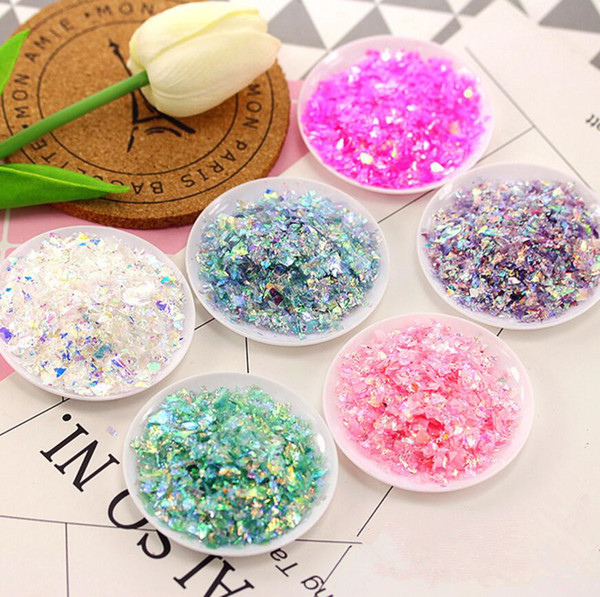 100g Natural Shell Paper confetti Beads For UV Epoxy Filler Resin Pendant Necklace Jewelry Making Craft Nail art Accessories