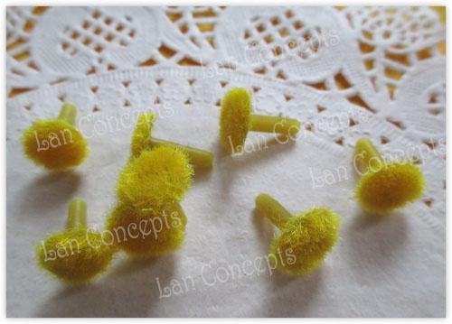 1.2cm Artificial Sunflower Coreopsis Stamen for DIY Nylon Stocking Flower - 200pcs/lot LFA0047 Free shipping wholesale