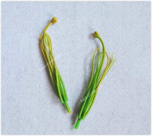 Plastic Lily Stamen for DIY Craft Nylon Stocking Flower - yellow and green 150pcs/lot -10cm Free shipping LFA0065 wholesale