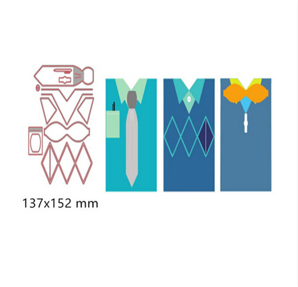 Creative Cloth Shirt Design Metal Cutting Dies Stencil for DIY Scrapbooking Album Embossing Paper Cards Home Decorative Bags