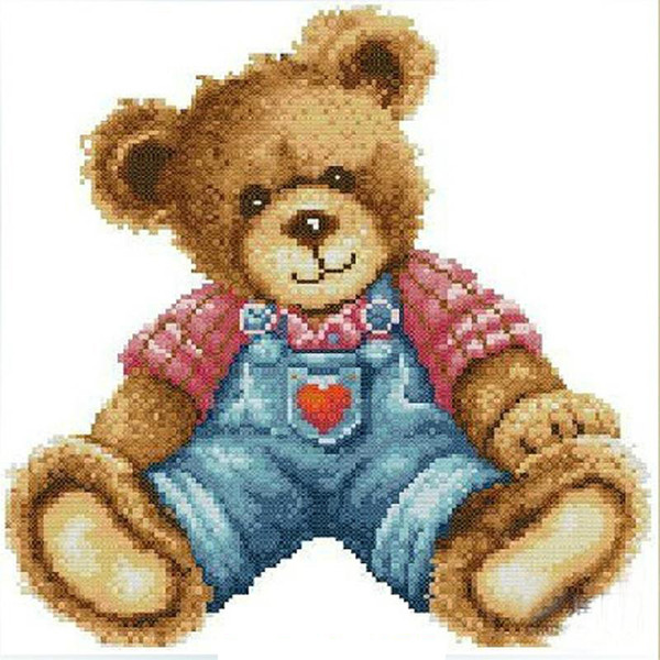 A2127 Toybear 20*20 5D DIY Diamond Embroidery Painting Home Decor Diamond Crossing stitch 100% Resin Tool dril Painting Mosaic Needlework