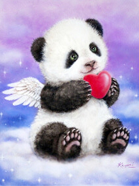 A1192 Panda 30*40 5D DIY Diamond Embroidery KitsHome Decor Diamond Cross stitch 100% Resin Tool dril Painting Cross Stitch Mosaic Needlework