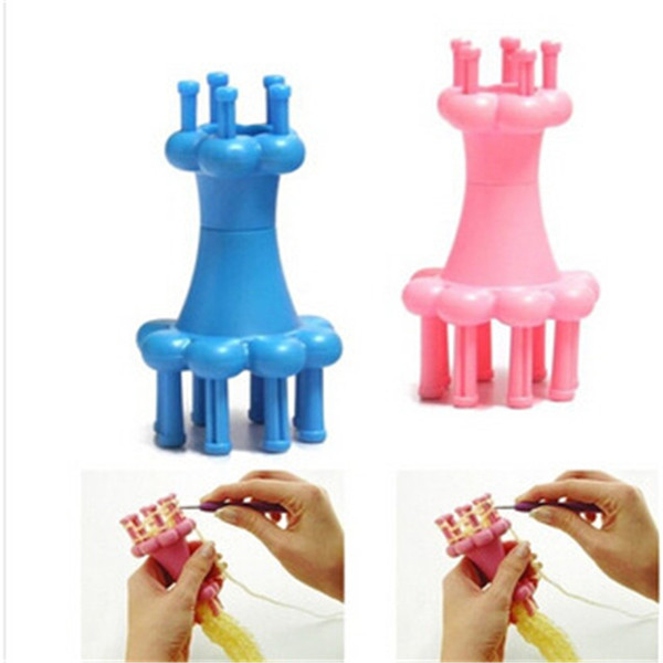 Mini Knitter Spool Loom Knitting Needle Hook Scarves Straps Making Tube Craft Sweater sock Circular Knitting Loom Tool