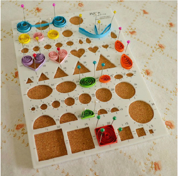 Meihon 1pcs quilling carton Tools template corkboard quilling paper Paper-scrolling Practicality filigree mosaic quilling tools 21*15cm