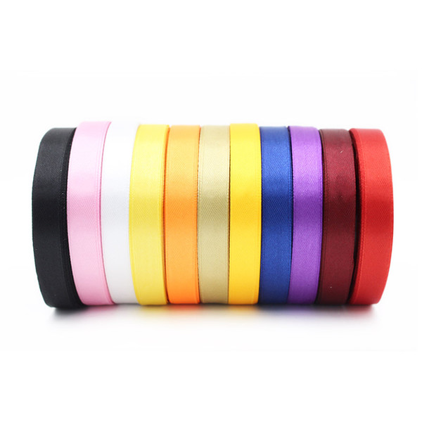 1.2cm satin ribbon polyester ribbon band belt for Christmas Decoration Jewelry Gift Wrapping Cake gift box Wedding Party decorative packing