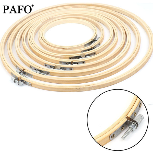 13/15/18/21/23/26/30/34cm Embroidery Hoops Frame Set Bamboo Wooden Embroidery Hoop Rings for DIY Cross Stitch Needle Craft Tools