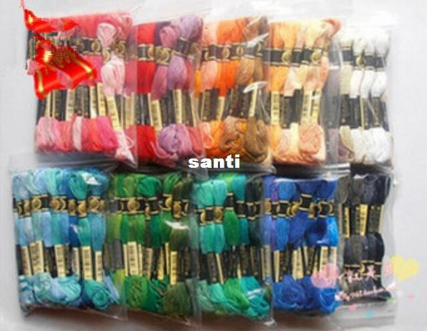 8.7 Yard Embroidery Thread Cross Stitch Thread Floss CXC Similar DMC 447 colors