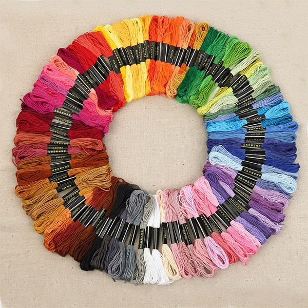 8.7 Yard Embroidery Thread Cross Stitch Thread Floss CXC Similar DMC 447 colors a Lots Free shipping