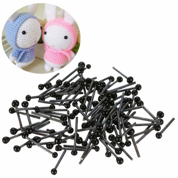 300 Pairs/lot Safety Black Glass Toys Eyes 2/3/4mm For Teddy Bear Dolls Animal Felting