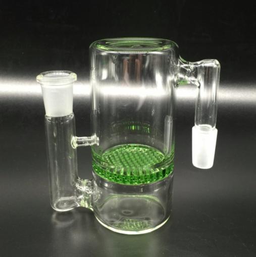 nice quality single honeycomb ash catcher, 14/19 mm . 4.5inch 175 grams 90 degree angle