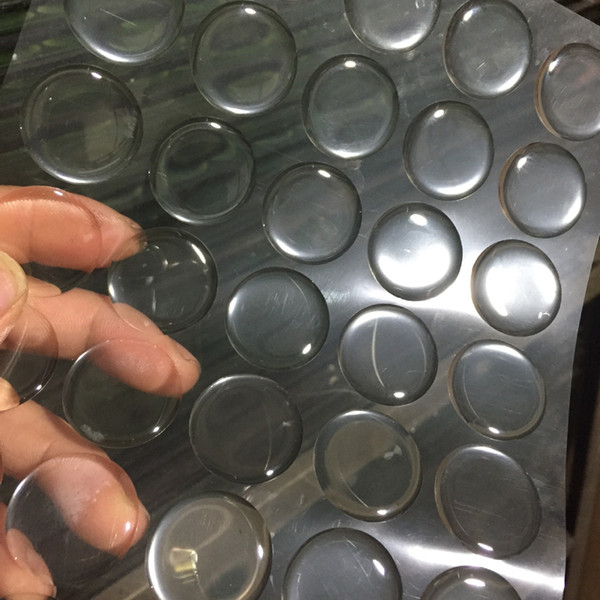 100pcs 16/20/25mm Round Transparent Clear Epoxy Adhesive Circles Bottle Cap Stickers Resin Patch Dots Bottle Caps Crafting DIY