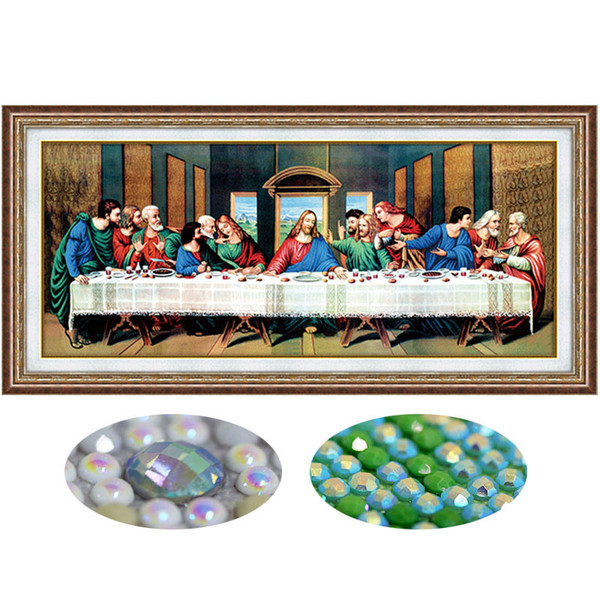 5D Diamond painting mosaic Last supper needlework Crafts decor 5D DIY Diamond Painting Cross Stitch Diamond Mosaic Decor Craft tools