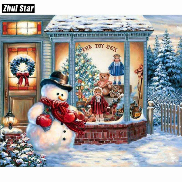 Diamond Embroidery Santa Christmas Tree DIY Diamond Painting Cross Stitch Picture Rhinestones Full Square Diamond Mosaic xsh