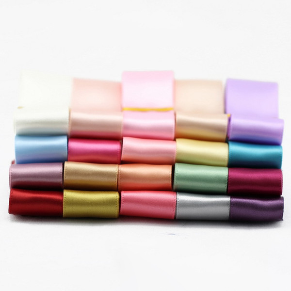 25mm Double Faced Satin Ribbon 26 Colors DIY Jewelry Craft Suplies Arts and Crafts Home Room Decor Party Sypplies Wedding Decoration