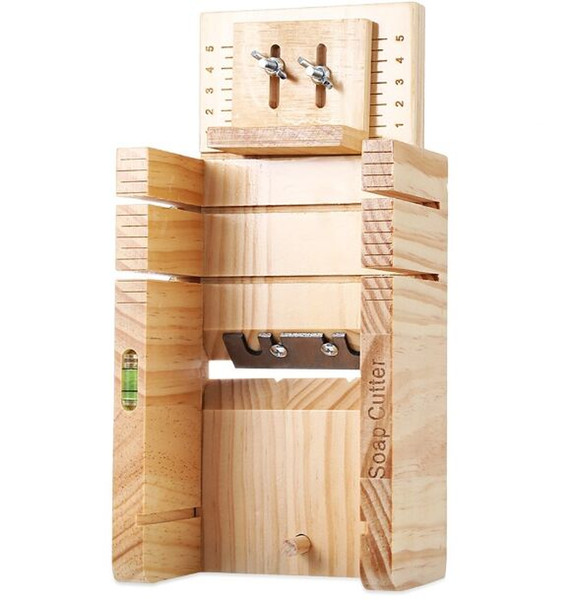 Household Wooden Soap Cutter Box Pine Material Balancing Apparatus Accurate