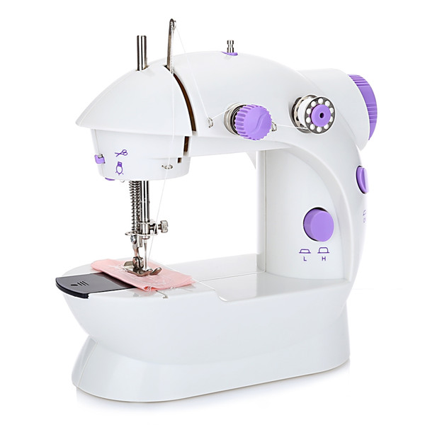 New Mini Handheld Sewing Machine Dual Speed Double Thread Multifunction EU Electric Mini Automatic Tread Rewind Sewing Machine