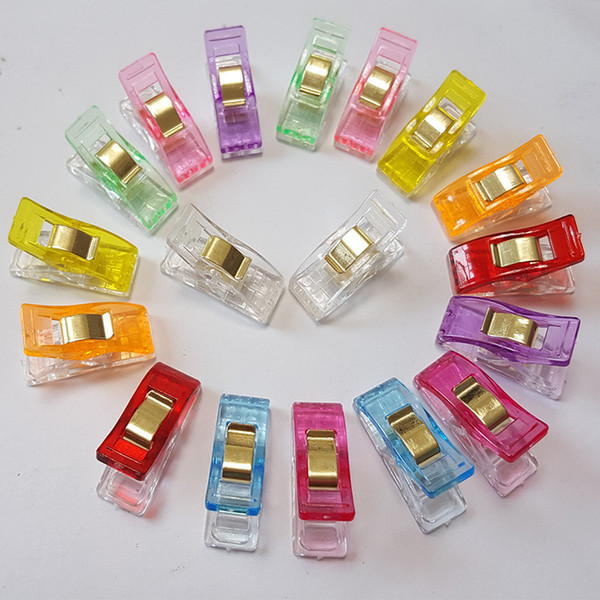 Multicolor Plastic Wonder Clips Holder DIY Patchwork Fabric Quilting Craft Sewing Knitting Suspender Clip Free Shipping Craft Tools