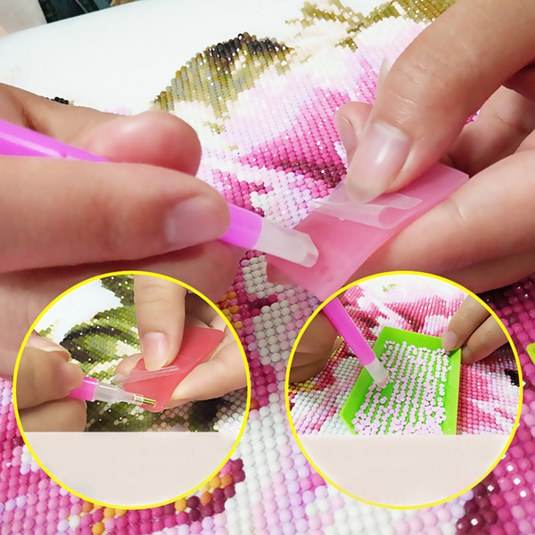 Free shipping Diamond Embroidery Cross Stitch Craft Tools Toolkit Point pen Tweezers Point drill plate Clay