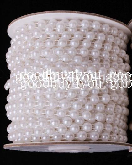 10 Meters White Color Pearl Garland Wedding Centerpiece Decoration 4mm