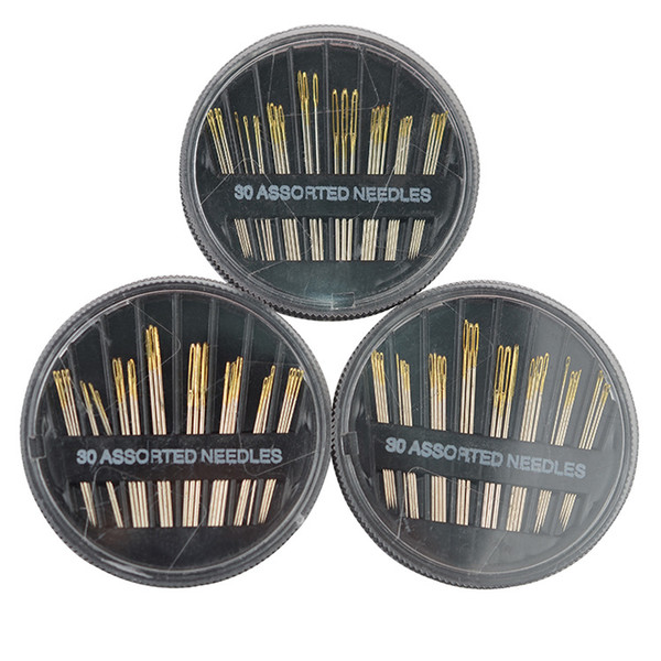 100sets 30PCS Assorted Hand Sewing Needles Multi Function Stainless Steel Craft Tools Manual Needles Disc Hot Sale lin3843