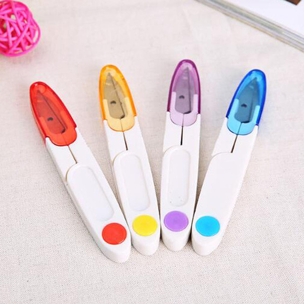 Cutter Scissor Cross-stitch Sewing Mini Tool Embroidery Home Clipper Snip Tailor Thread Household Transparent Cover free shipping