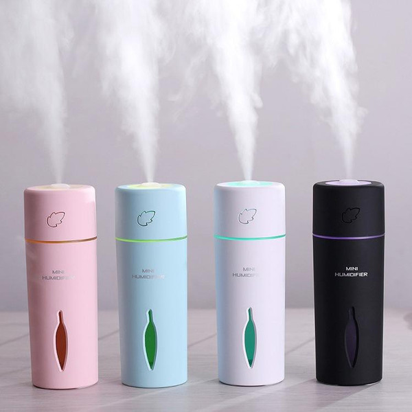 Household Mini leaves Humidifier colorful Style Ultrasonic Mist Maker Air Humidifier house Air Humidifier Water Sprayer Diffuser LJJQ150