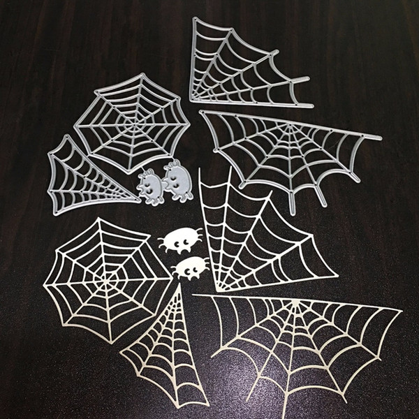 wholesale Sharp Metal Steel Cutting Dies Stencil Spider Cobweb For DIY Scrapbook Paper Card Embossing Die Template Decor Craft