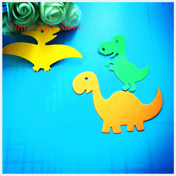 YLCD515 Three Dinosaurs Metal Cutting Dies For Scrapbooking Stencils DIY Album Cards Decoration Embossing Folder Die Cutter Mold