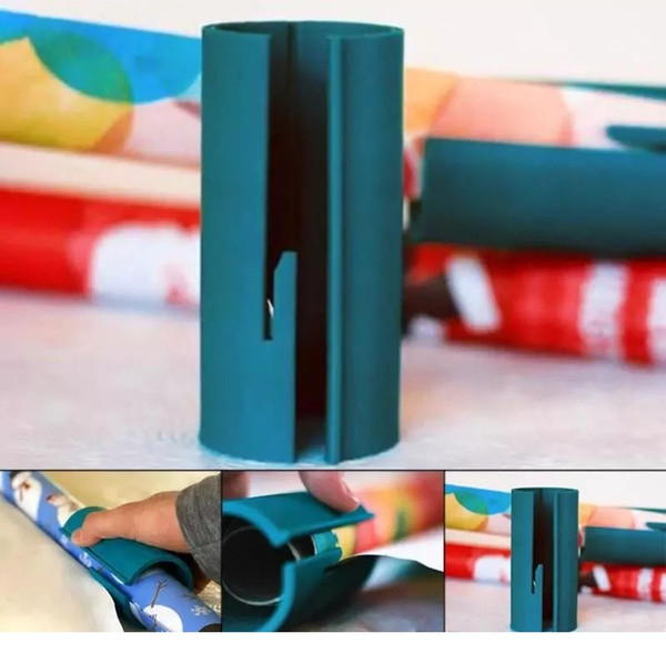 Christmas Little ELF Sliding Wrapping Paper Cutter-Clearance Wrapping Paper Cutting Tools Making Cuts in Seconds for gift package D0400