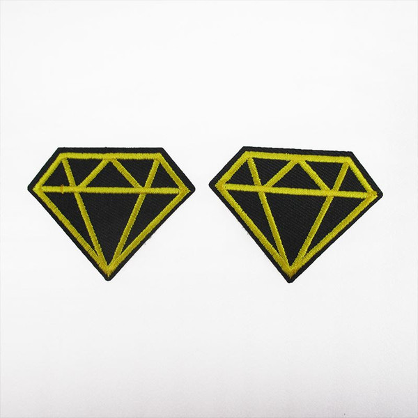 diamond expression smile car lip hamburger embroidery patch clothing patch applique blossom DIY Accessory Sewing Supplie,20Yc801