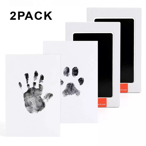 Baby Handprint and Footprint Ink Pads Paw Print Ink Kits Buy one free, two sets altogether