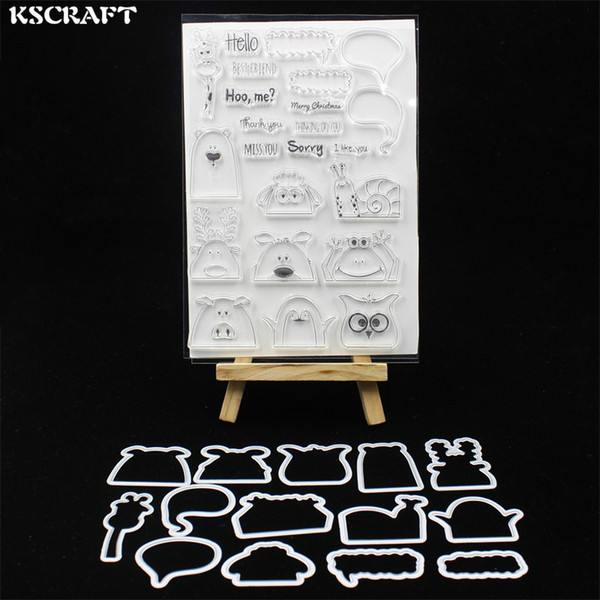 wholesale Hidden Animals Stamp Metal Cutting Dies Stencils for DIY Scrapbooking/photo album Decorative Embossing DIY Card 353