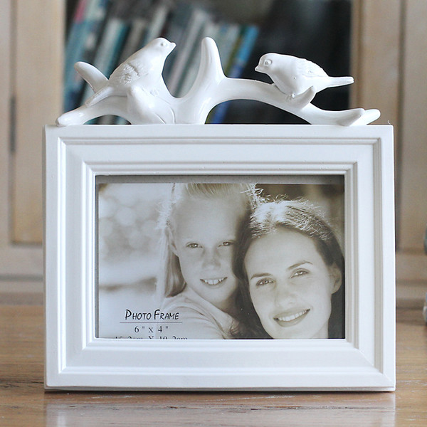 Two Birds Creative Photo Frame White And Retro Color Modern Style Picture Frames Art Home Decoration Table Photo Frames Quality