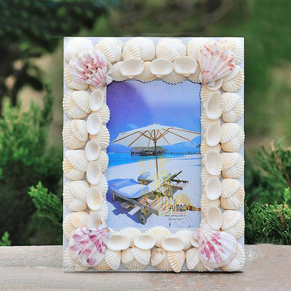 Beatiful Seashell Picture Photo Frames High Quality Art Decoration for Weddings Gifts YSPF-003