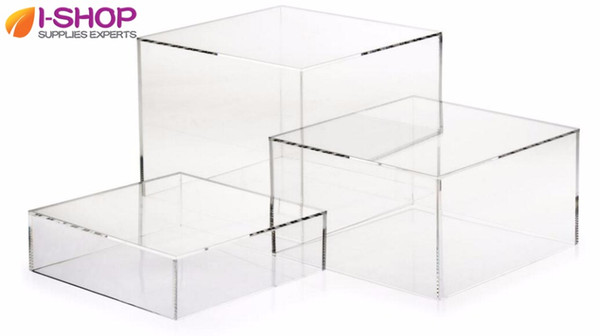 Durable Acrylic Display Risers Acrylic Box Display for Shop,Retail Store