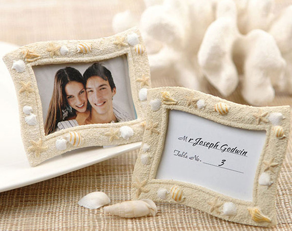 Beach Theme Resin Photo Frame Home Decoration Wedding Place Card Holder Mini Photo Frames Party Gift