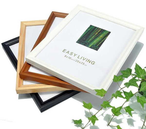 5inch picture frames home decoration pictures frames wood photos frame wedding usage mini photos with hook pictures frames with 10 colors